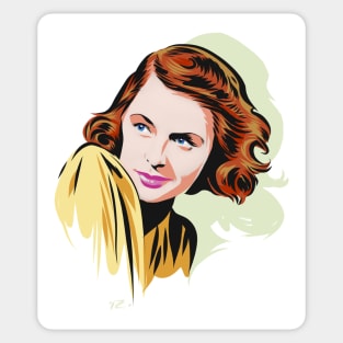 Ingrid Bergman - An illustration by Paul Cemmick Sticker